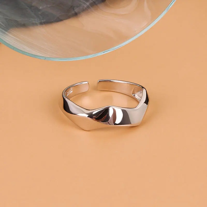 Irregular Geometric Adjustable Rings: Simple and Fashionable Jewelry