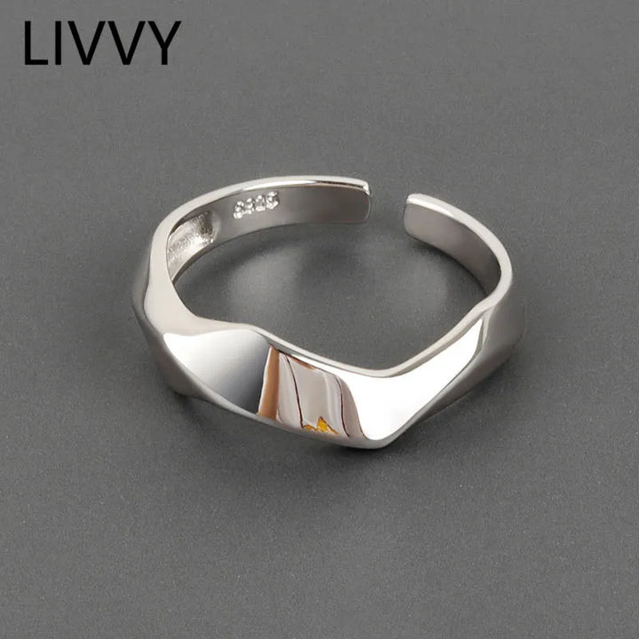 Irregular Geometric Adjustable Rings: Simple and Fashionable Jewelry