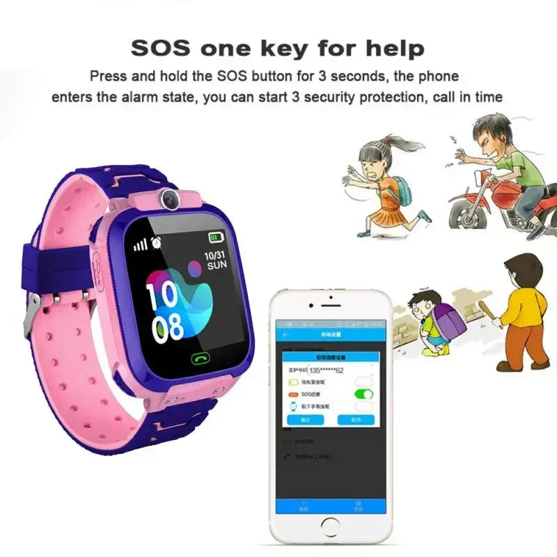 Kids' 4G Smartwatch: GPS Tracker & Phone Call