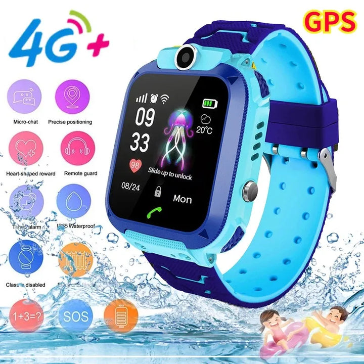 Kids' 4G Smartwatch: GPS Tracker & Phone Call