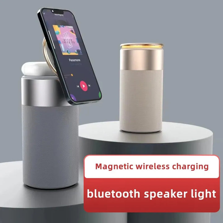 3-in-1 Wireless Charger: Speaker, Lamp, iPhone Dock